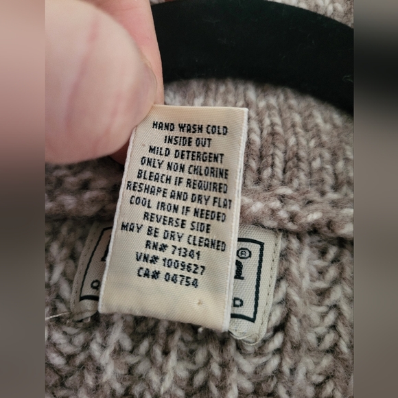 L.L. Bean's Classic Raggwool Cardigan Sweater - Picture 4 of 12